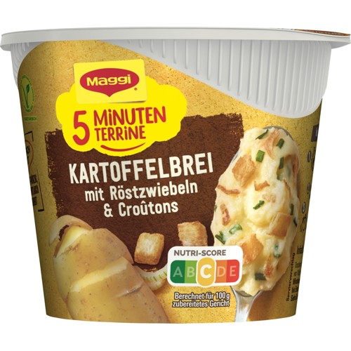 Maggi 5 Minuten Terrine Kartoffelbrei mit Röstzwiebeln 56g