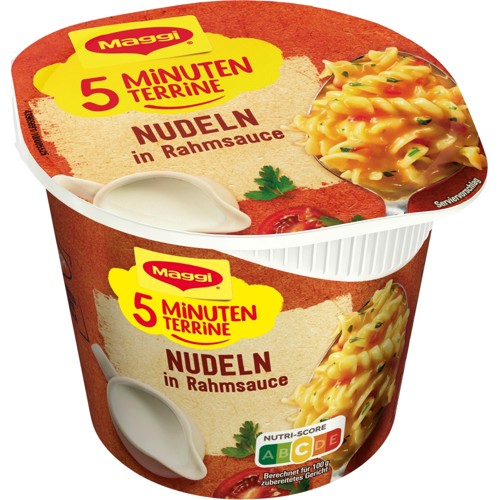 Maggi 5 Minuten Terrine Nudeln in Rahmsauce 61g