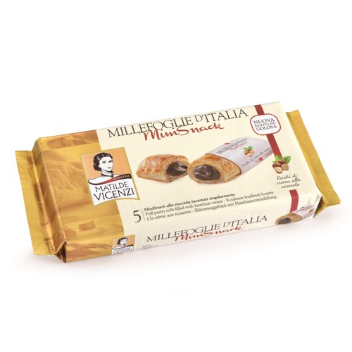 Vicenzi Millefoglie Minisnack Haselnuss X5 125g