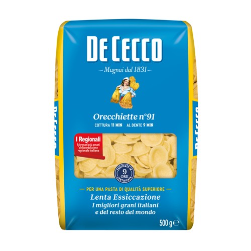 De Cecco Orecchiette Nr 91 500g