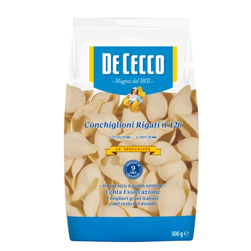 De Cecco Conchiglioni Rigati Nr 126 500g 