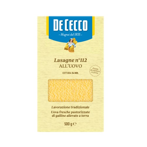 De Cecco Lasagne all Uovo Nr 112 500g 
