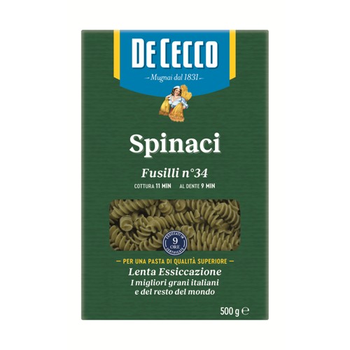 De Cecco - Spinat Fusilli Nr 34 500g