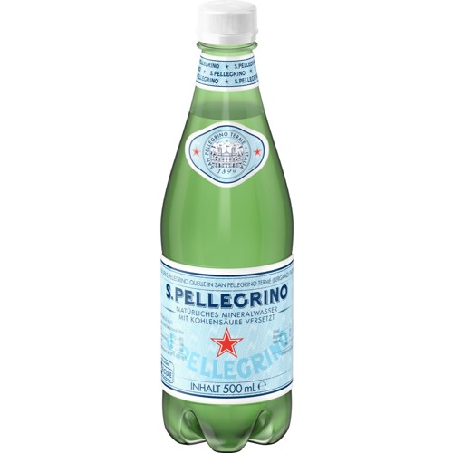San Pellegrino Mineralwasser mit Kohlensäure 0.5l (EINWEG)