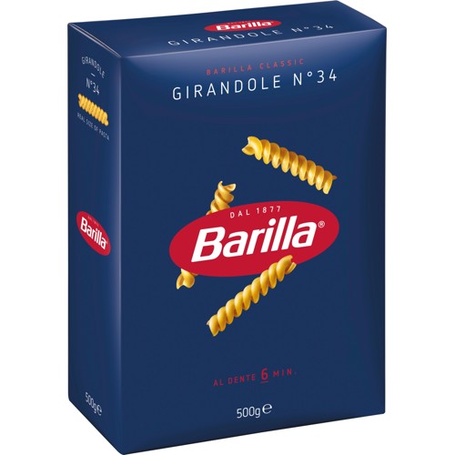 Barilla Girandole Nr 34 kurze Pasta aus Hartweizengrieß 500g