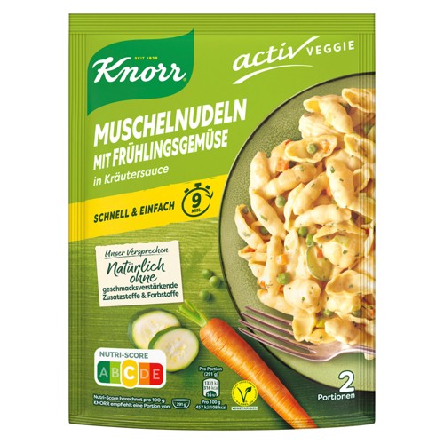 Knoss Veggi Muschelnudeln Frühlingsgemüse 155g