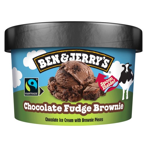 Ben&Jerrys Fudge Chocolate Brownie Eisbecher 0.1l