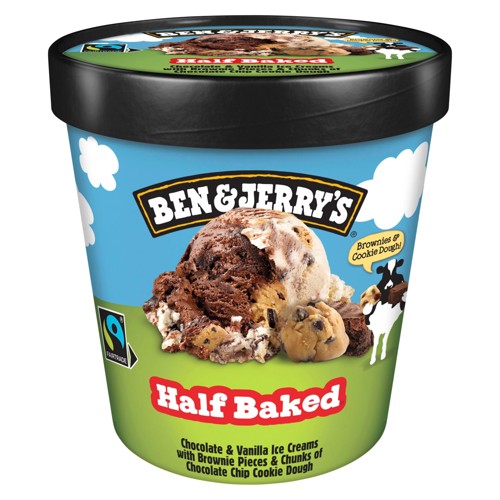 Ben & Jerrys Eis Half Baked 0.465l
