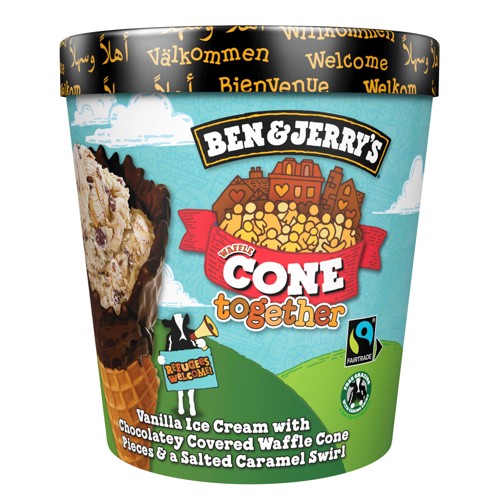 Ben & Jerry's Waffle Cone Together Eis Becher 0.465l