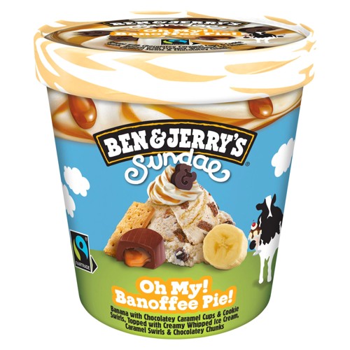 Ben&Jerry's Sundae Oh My! Banoffee Pie! Eis 427ml