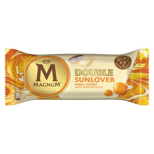 Langnese Magnum Double Sunlover White Chocolate Mango Coconut 0.085l