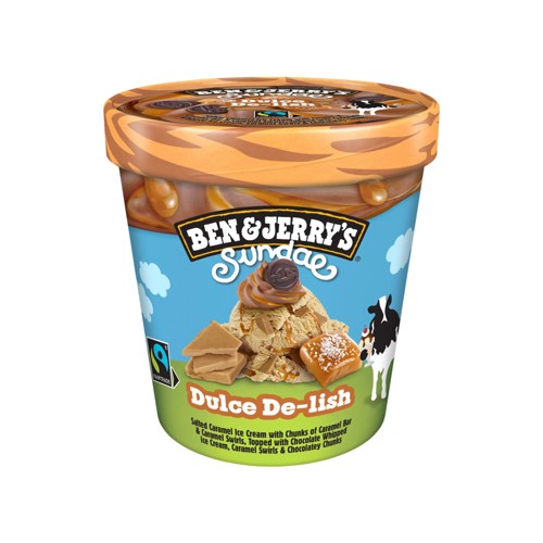 Ben & Jerrys Dulce De-lish Salted Caramel Eisbecher 0.427l