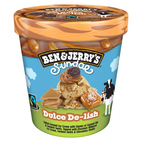 Ben & Jerrys Dulce De-lish Salted Caramel Eisbecher 0.427l