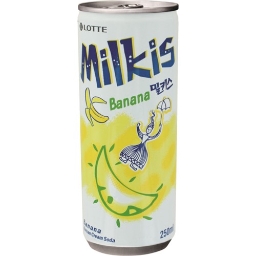 LOTTE MILKIS Erfrischungsgetränk Bananen 0.25l (EINWEG)