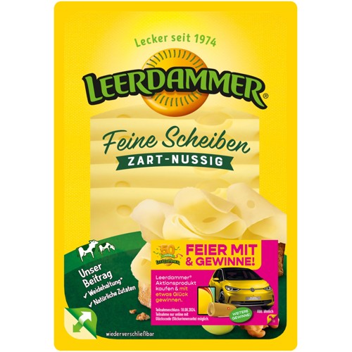Leerdammer Feine Scheiben zart-nussig 100g