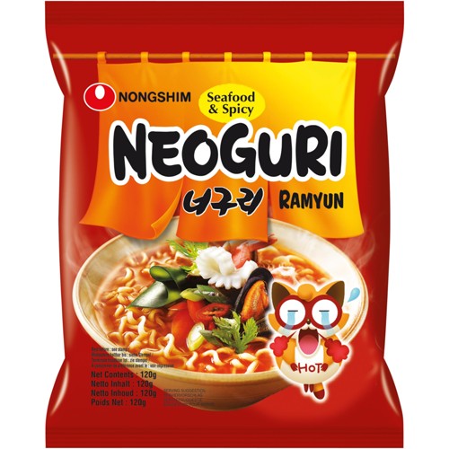 Neoguri scharf Instantnudeln Meeresfrüchte Geschmack 120g