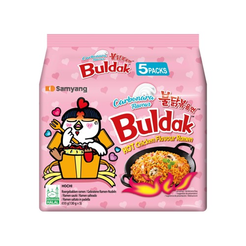 Samyang Buldak Ramen Hot Chicken Carbonara 5 x 130g