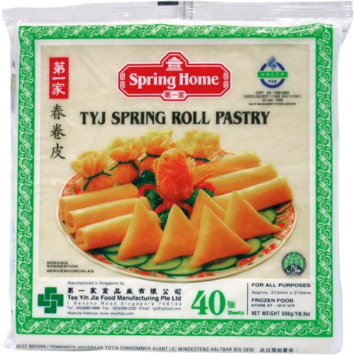 SPRING HOME Frühlingsrollenblätter 40 Blätter 215 mm 550g