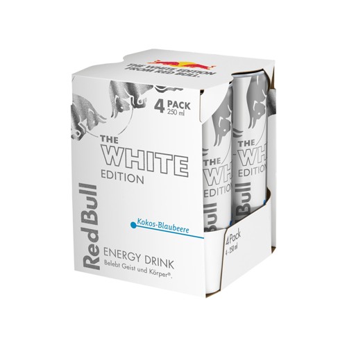 Red Bull The White Edition Kokos-Blaubeere 4x0.25l (EINWEG)