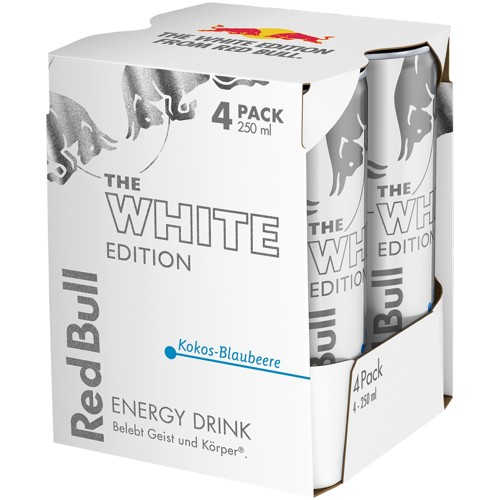Red Bull The White Edition Kokos-Blaubeere 4x 0.25l