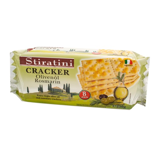 Stiratini Kekse mit Olivenöl und Rosmarin 250g 