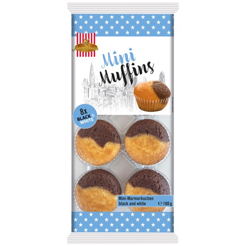 Meister Moulin Mini Muffins Black & White 8er 180g 