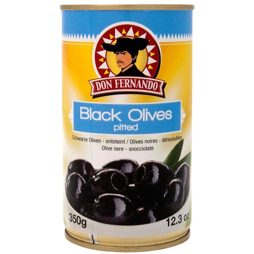 Don Fernando Geschwärzte Oliven entkernt 350g 