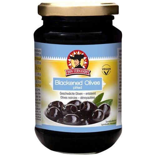 Don Fernando Geschwärzte Oliven entsteint 350g 
