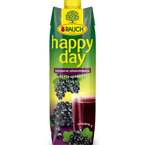 Happy Day Schwarze Johannisbeeren Saft 1.0l