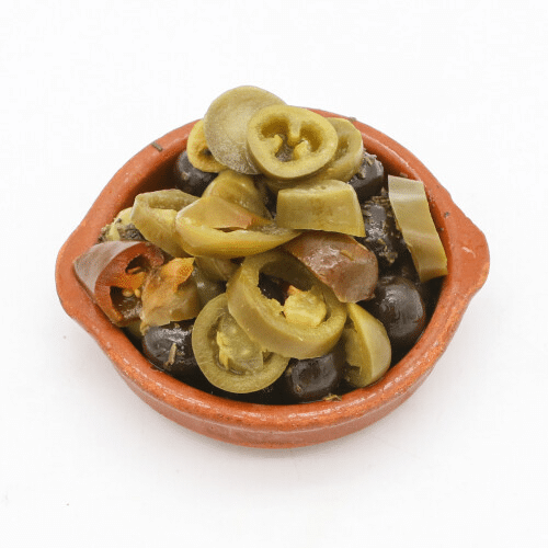 Aceitunas mixtas con jalapeños