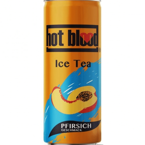 Hot Blood Eistee Pfirsich 0,33l (EINWEG)