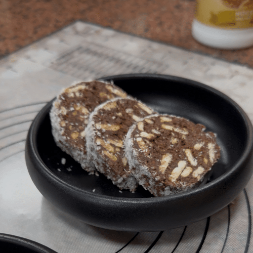 Salam de biscuiți / Hausgemachtes Keks-Salami