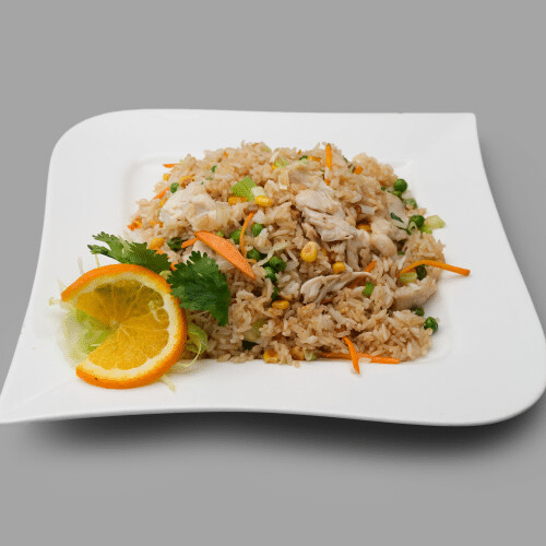 Gebratener Reis mit Hühnerfleisch