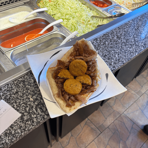 Falafel Döner mit Fleisch
