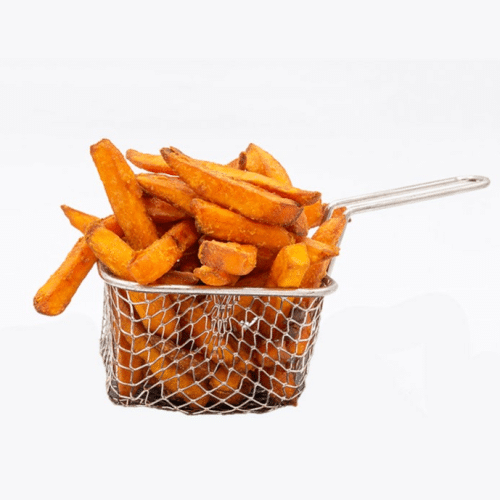 Süßkartoffel Pommes Gruß