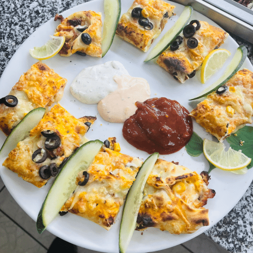 Pizza-Brötchen Döner