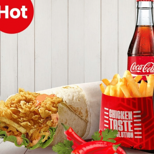 Spicy Chicken Wraps Menü