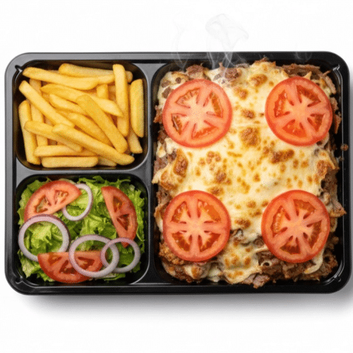 Döner mit Mozzarella und Tomaten