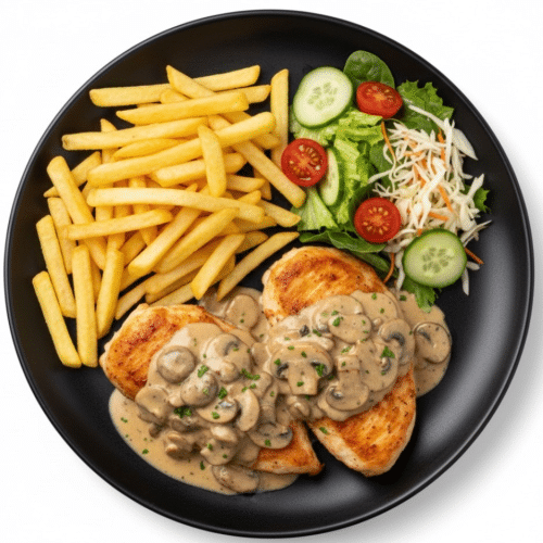 Hähnchenfilet mit Champignonsauce