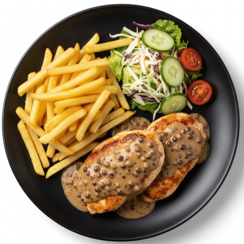 Hähnchenfilet mit Pfeffersauce