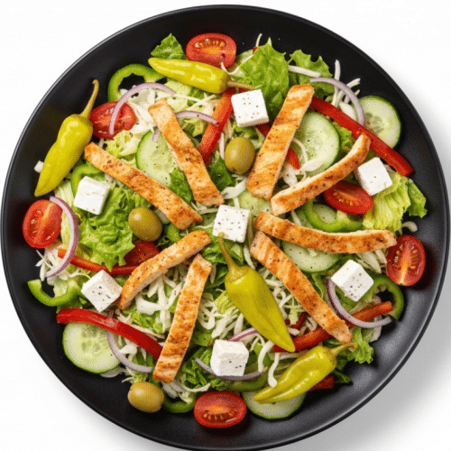 Hähnchenstreifen-Salat