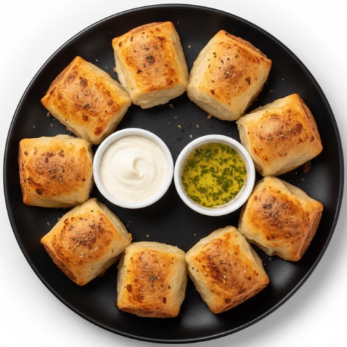 Pizzabrötchen mit Kräuterbutter (10 Stück)