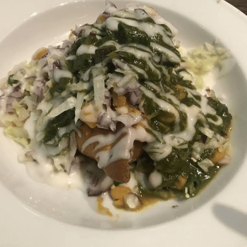 Chicken Samosa Chat
