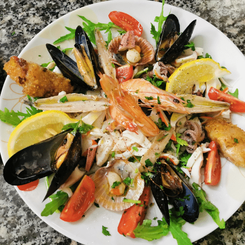 Meeresfrüchte Salat