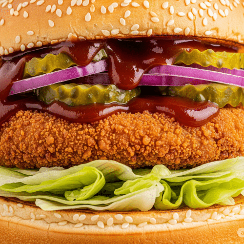 Chicken-Barbecue Burger