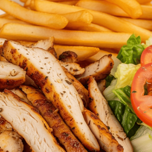 Hähnchen-Gyros Teller