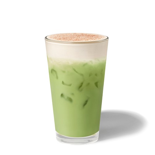Lebkuchen Cream Iced Matcha Latte