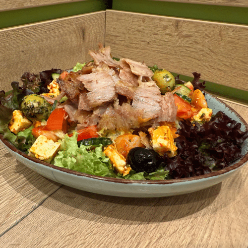 Griechischer Salat - Fleisch