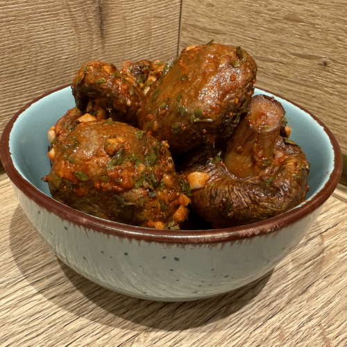 Haus eingelegte gegrillte Champignons (200g)