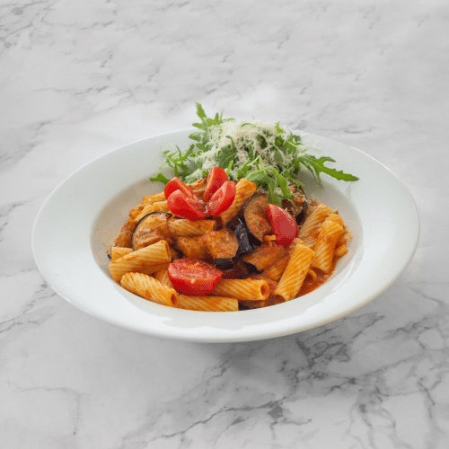 Penne Melanzani Tomate